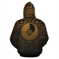 Yap All Over Hoodie Lift up Gold - Polynesian Pride