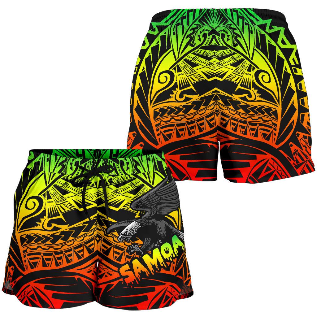 Samoa Polynesian Women's Short - Eagle Tribal Pattern Reggae - Polynesian Pride