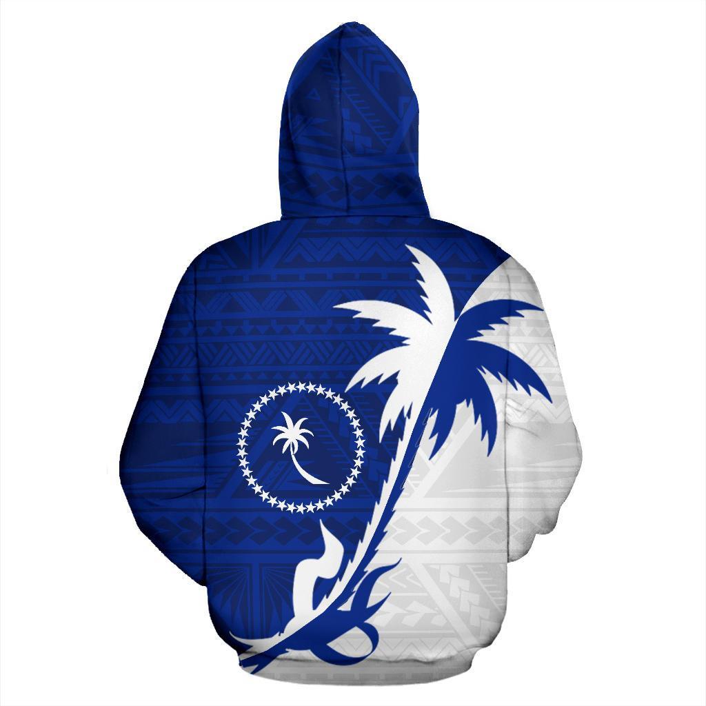 Chuuk Hoodie Chuuk Flag Coconut Tree - Polynesian Pride