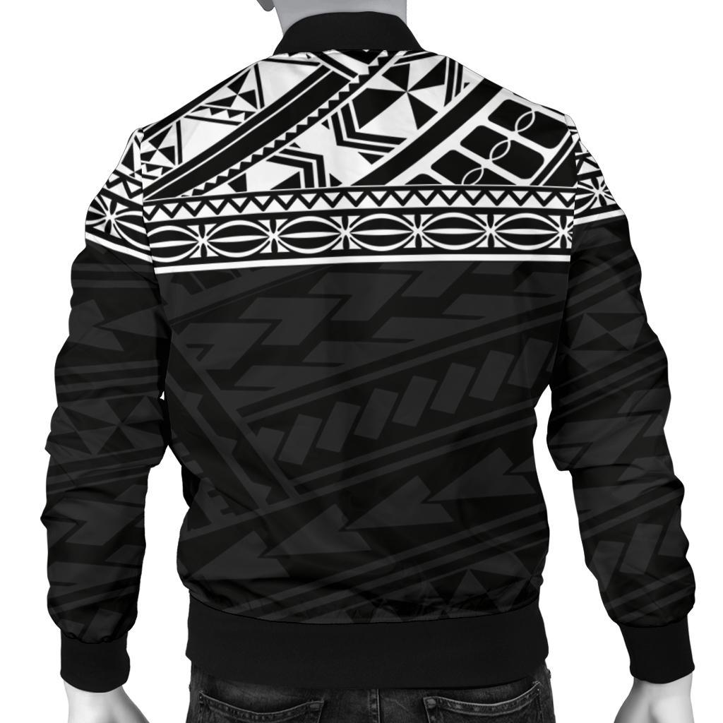 Polynesian Custom Personalised Men's Bomber Jacket - Black Style - Polynesian Pride