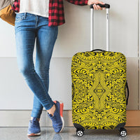 Polynesian Culture Yellow Luggage Covers Yellow - Polynesian Pride