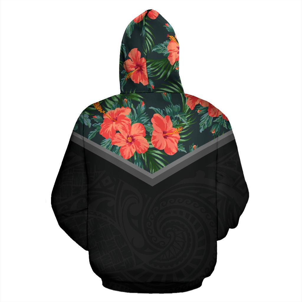 Hawaii Red Hibiscus Hoodie - Polynesian Pride