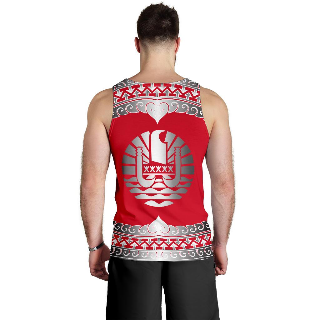 Tahiti Polynesian Men Tank Top - Wave Style - Polynesian Pride