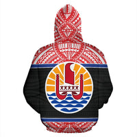 Tuamotu All Over Zip up Hoodie Polynesian Hoodie Style - Polynesian Pride