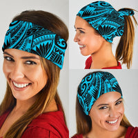 New Zealand Maori Polynesian Tattoo Bandana - Blue - Polynesian Pride