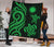 Nauru Premium Quilt - Green Tentacle Turtle - Polynesian Pride