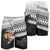 Fiji Rugby Makare And Tapa Patterns All Over Print Men's Shorts White - Polynesian Pride