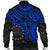 Cook Islands Polynesian Bomber Jacket (Men) - Blue Turtle - Polynesian Pride