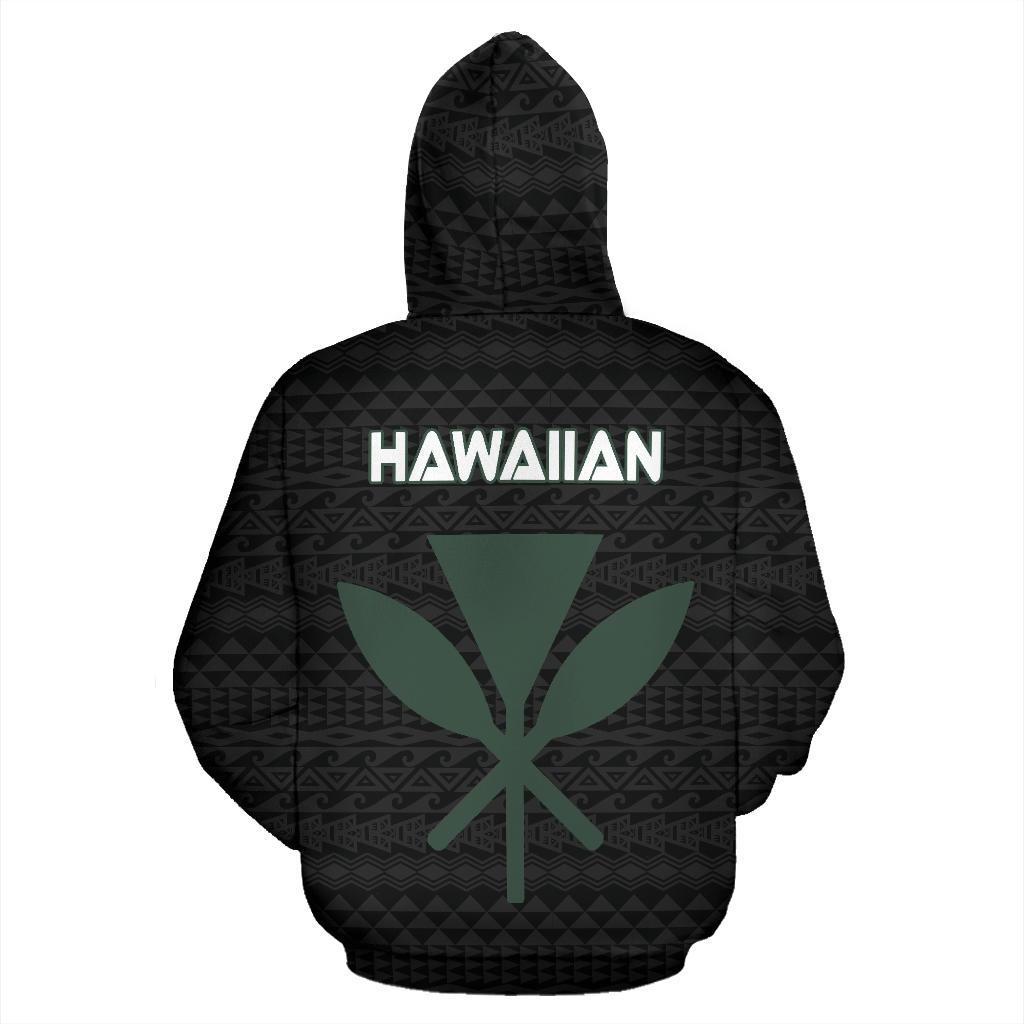 Polynesian Hawaii Zip up Hoodie Kanaloa Hawaiian God of the Myths and Legends - Polynesian Pride