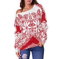 Polynesian Women's Off Shoulder Sweater 22 - Polynesian Pride