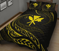 Kanaka Quilt Bed Set - Yellow - Frida Style - Polynesian Pride
