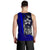 Chuuk Micronesia Men's Tank Top Blue - Turtle With Hook - Polynesian Pride