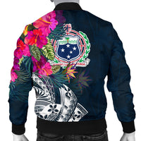 Samoa Custom Personalised Men's Bomber Jacket - Summer Vibes - Polynesian Pride
