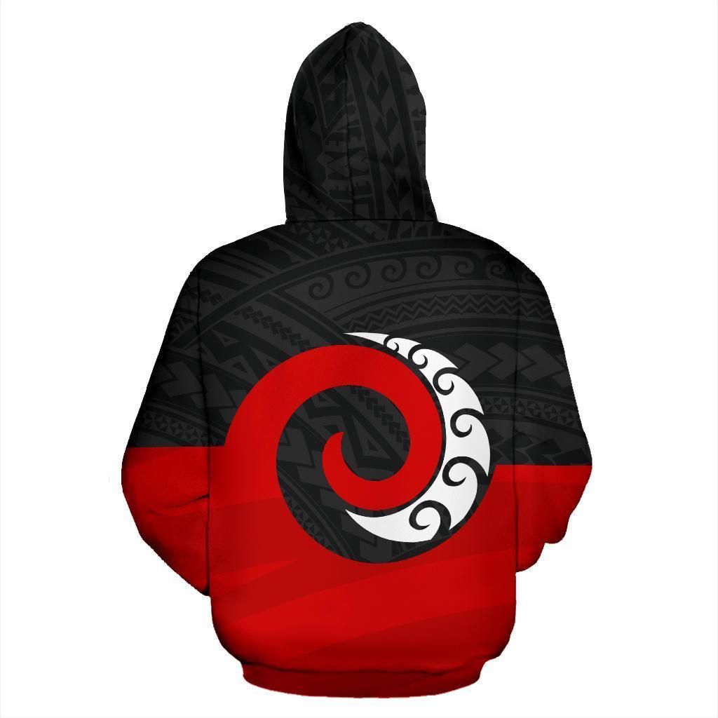 New Zealand Maori Koru Zip up Hoodie - Polynesian Pride