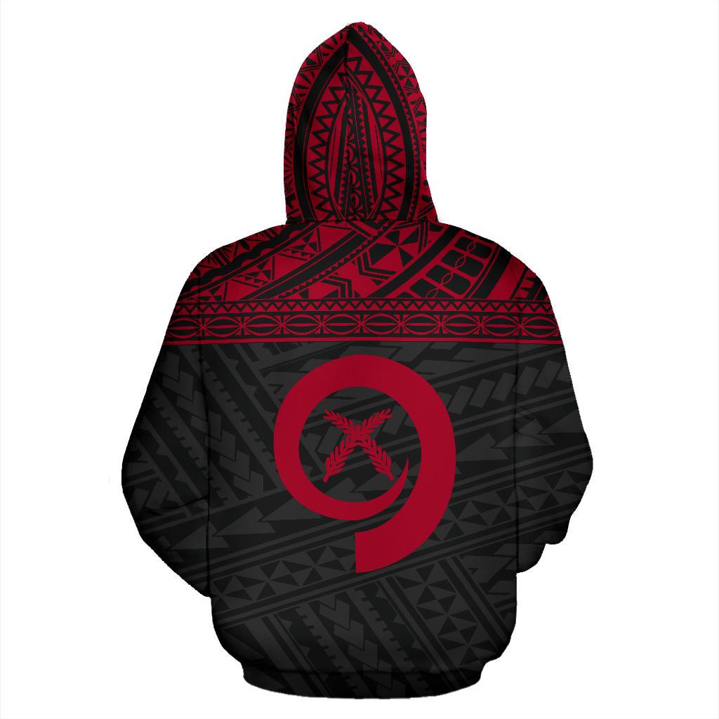 Vanuatu Polynesian Hoodie Red - Polynesian Pride