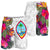 Guam All Over Print Men's Shorts Polynesian Hibiscus White Pattern - Polynesian Pride