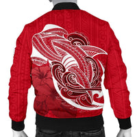 Tahiti Men's Bomber Jacket Shark Coat Of Arms - Polynesian Pride