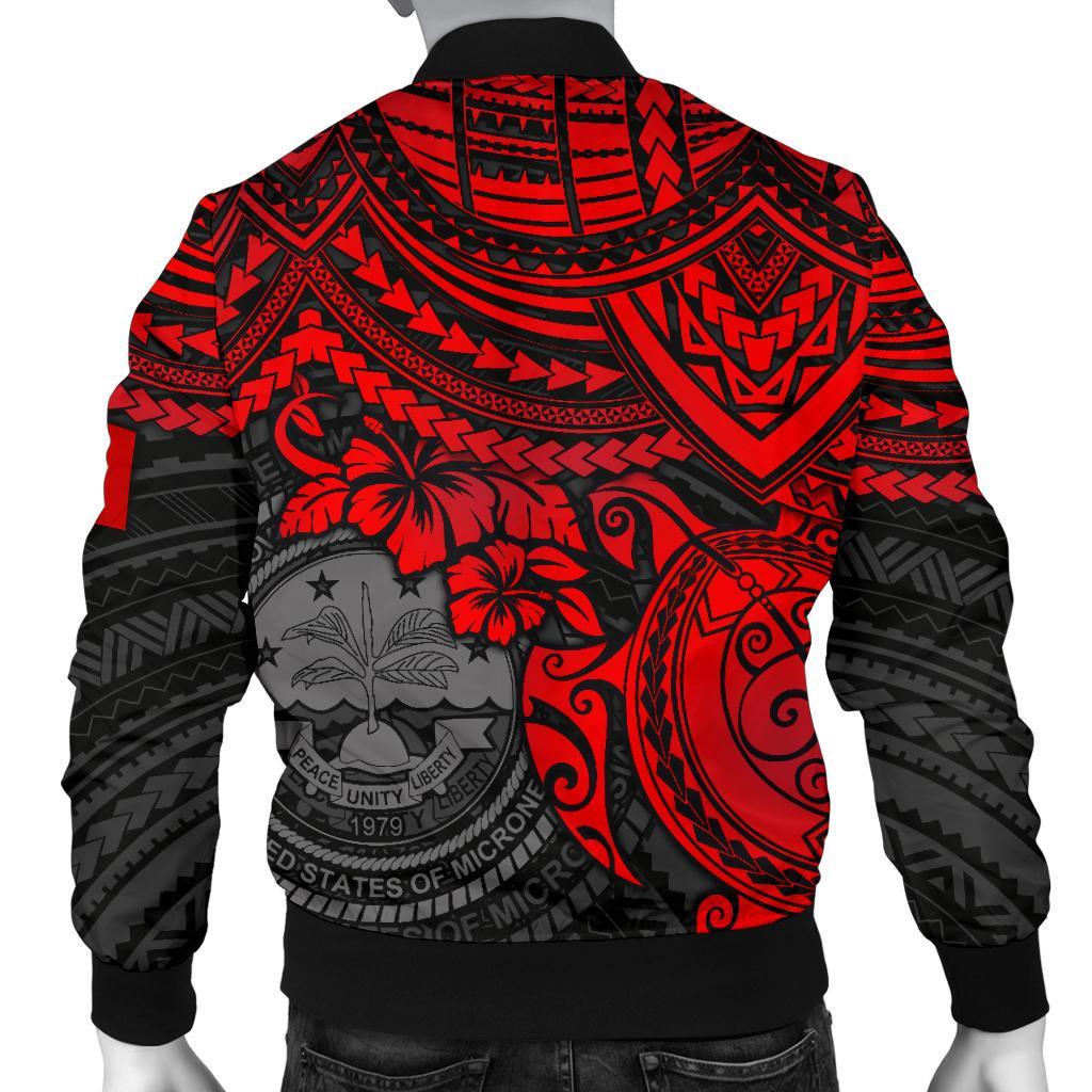 Tonga Polynesian Bomber Jacket (Men) - Red Turtle - Polynesian Pride