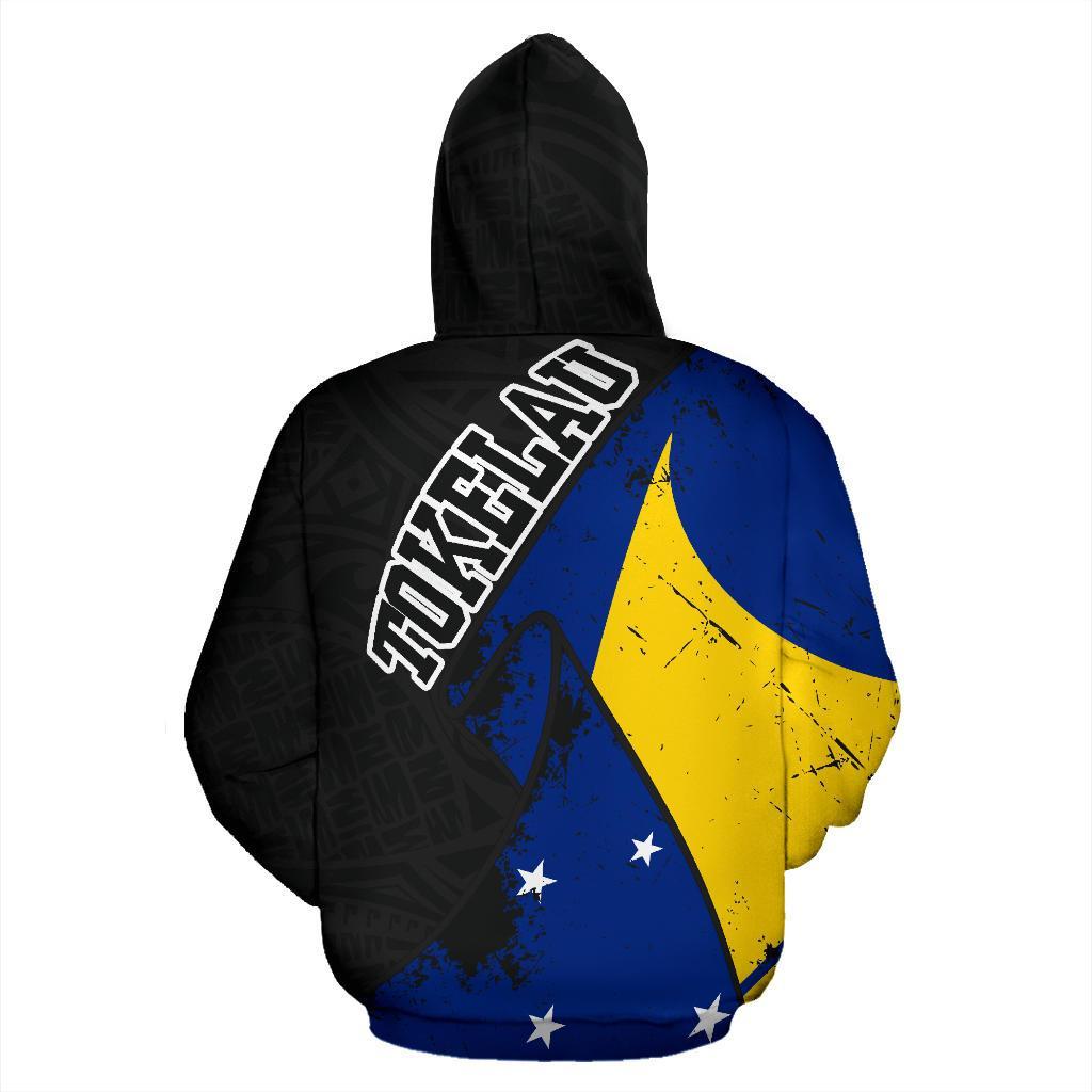 Tokelau Pullover Hoodie Tokelau Flag Coat of Arms Grunge Special A02 - Polynesian Pride