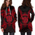 Niue Polynesian Hoodie Dress Map Red - Polynesian Pride