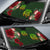 Hawaii Car Sun Shade - Turtle Hibiscus Pattern Hawaiian Car Sun Shade - Green - Polynesian Pride