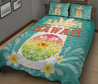 Hawaii Summer Pineapple Polynesian Turtle Plumeria - Bedding Set - Polynesian Pride