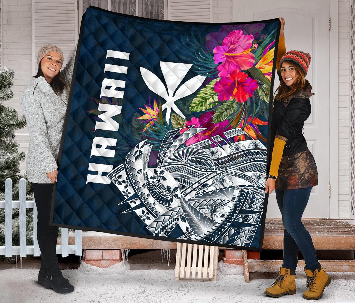 Polynesian Hawaii Premium Quilt - Summer Vibes - Polynesian Pride