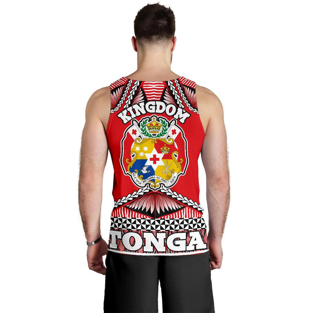 Tonga Polynesian Coat Of Arm Tank Top (Men) - Polynesian Pride