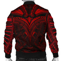 Micronesia Tattoo Men's Bomber Jacket (Red) - Polynesian Pride