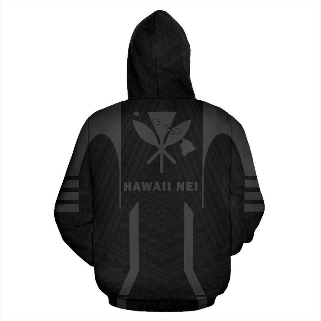 Hawaii Kanaka Polynesian Hoodie Grey - Polynesian Pride