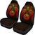 American Samoa Car Seat Covers - American Samoa Seal Red Turtle Manta Ray - Polynesian Pride