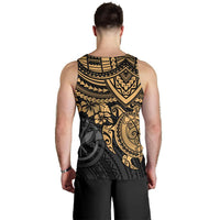 Polynesian Hawaii Men's Tank Top - Gold Turtle - Polynesian Pride