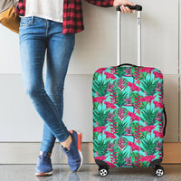 Tropical Strelitzia Blue Luggage Cover - Polynesian Pride
