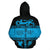 Fiji Tapa Zip Hoodie Fiji Coat of Arms Style - Polynesian Pride