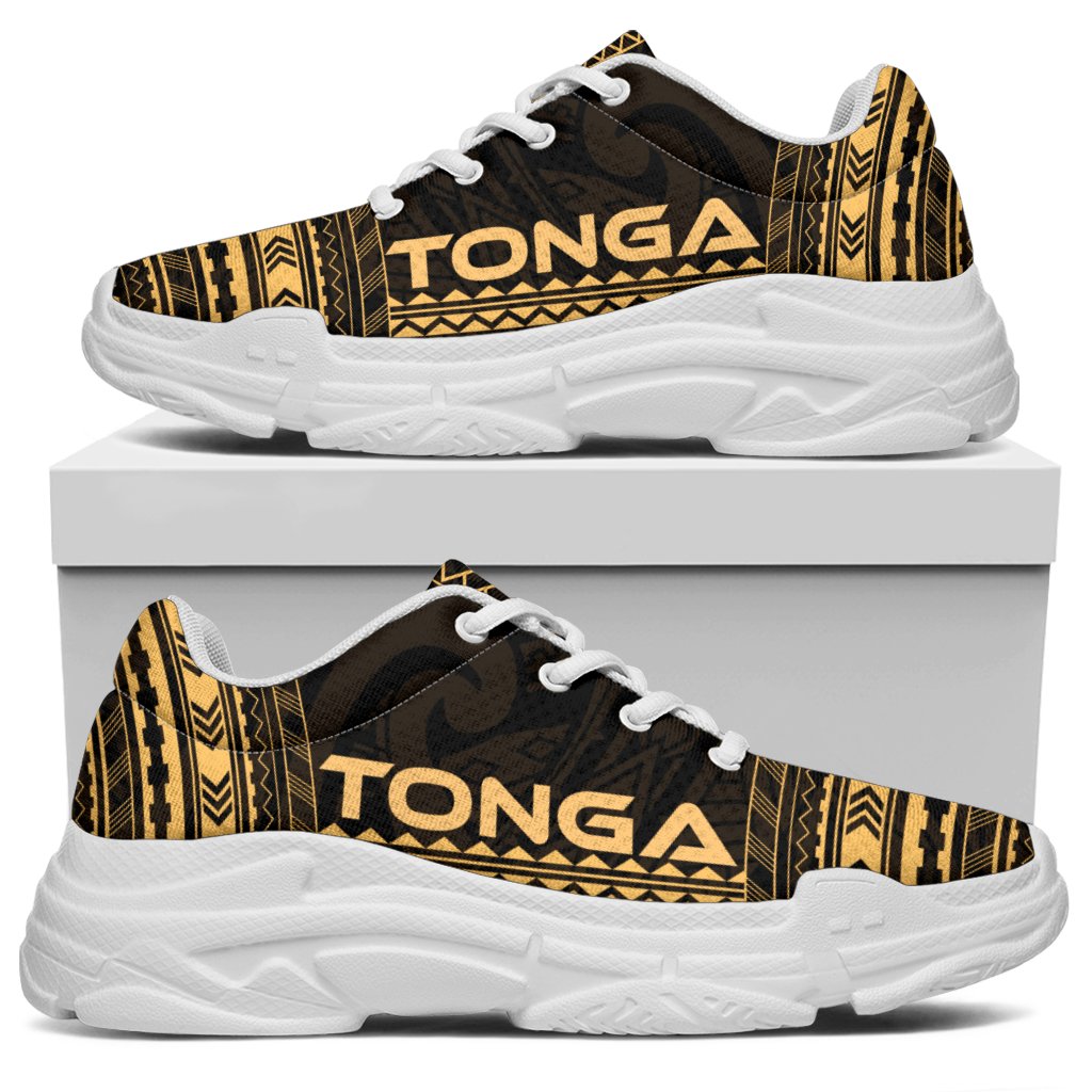Tonga Chunky Sneakers - Polynesian Chief Gold Version - Polynesian Pride