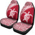 Hawaii Car Seat Covers - Hawaii Turtle Polynesian Tattoo White Red Version - Th96 - Polynesian Pride