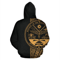 Marshall Islands Polynesian Hoodie Yellow Line - Polynesian Pride