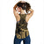 American Samoa Women's Racerback Tank - Nu'uuli Gold Polynesian Patterns - Polynesian Pride