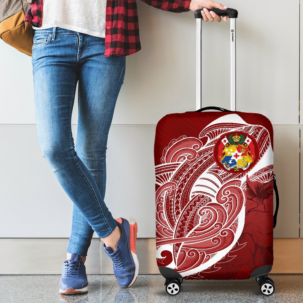 Tonga Luggage Covers Shark Coat Of Arms - Polynesian Pride