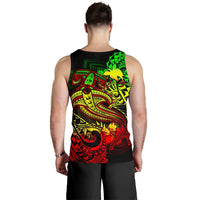 Papua New Guinea Men's Tank Top - Reggae Shark Polynesian Tattoo - Polynesian Pride