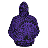 Hawaii Hoodie Polynesian Maori Lauhala Violet Pullover - Polynesian Pride