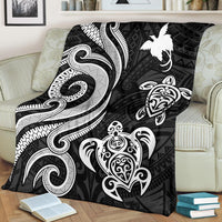 Papua New Guinea Premium Blanket - White Tentacle Turtle - Polynesian Pride