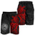 American Samoa Polynesian Shorts (Men) - Polynesian Turtle (Full Red) - Polynesian Pride