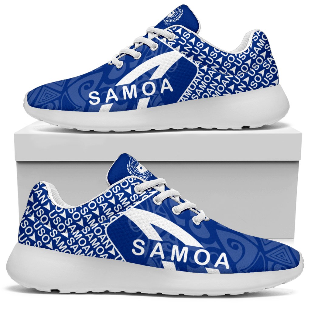 Samoa Sporty Sneakers - Transit Blue Style - Polynesian Pride