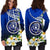 Northern Mariana Islands Women's Hoodie Dress - Polynesian Plumeria Pattern - Polynesian Pride