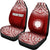 Northern Mariana Islands Custom Personalised Car Seat Covers - C N M I Seal Polynesian Tattoo Fog Red - Polynesian Pride