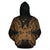 Fiji Polynesian ll Over Hoodie Map Gold - Polynesian Pride