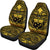 Samoa Car Seat Cover - Samoa Coat Of Arms, Polynesian Tattoo Gold - Polynesian Pride