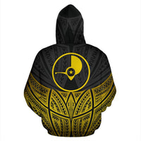 Yap Polynesian Hoodie Gold Pride Map nd Seal - Polynesian Pride