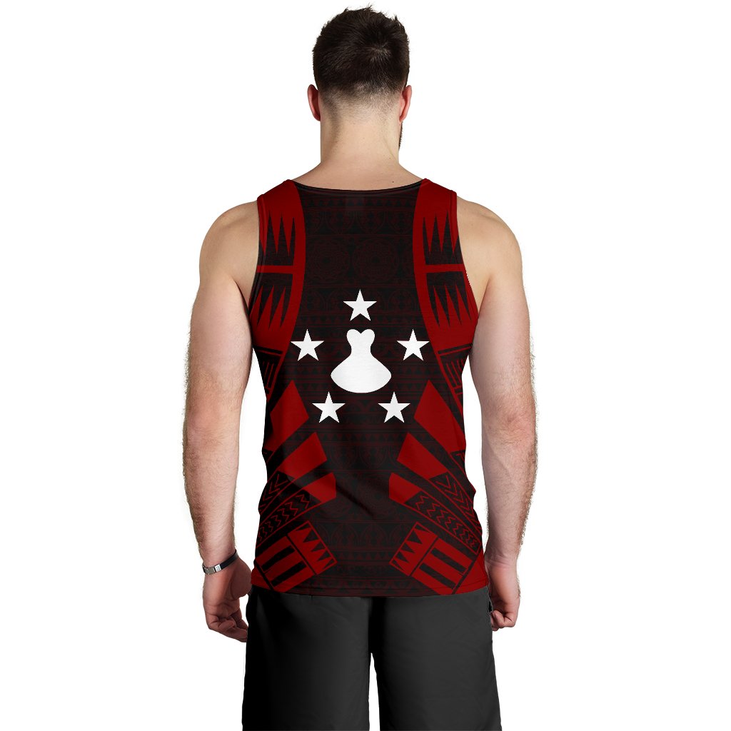Austral Islands Men Tank Top - Polynesian Tattoo Red - Polynesian Pride